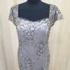 ⁦שמלת ערב תחרה מחורזת שרוול קצר -XL/XXL דגם 5008⁩ – תמונה ⁦2⁩